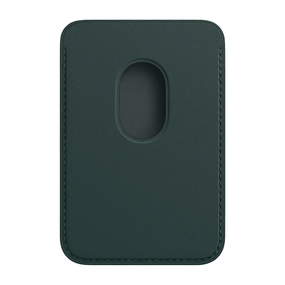 Кожаный чехол-бумажник с поддержкой MagSafe Apple Leather Wallet, Forest Green