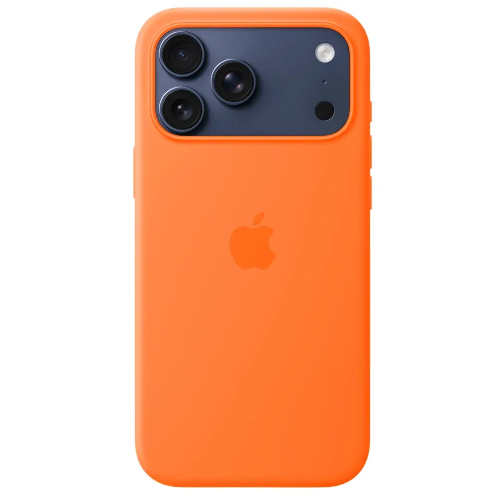 Силиконовый чехол Apple Silicone Case with MagSafe для iPhone 17 Pro Max, Orange