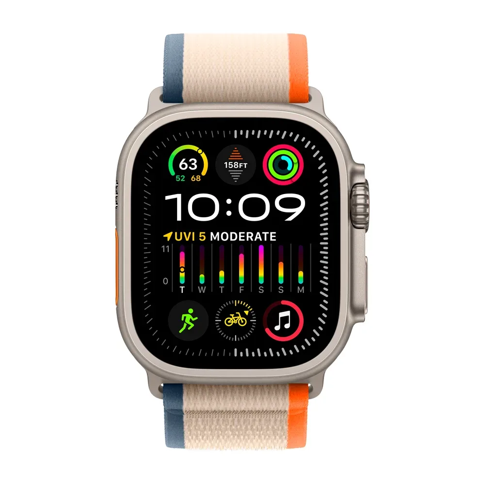 Умные часы Apple Watch Ultra 2 GPS + Cellular, 49mm, Trail Loop S/M, Orange/Beige (Оранжевый / Бежевый)