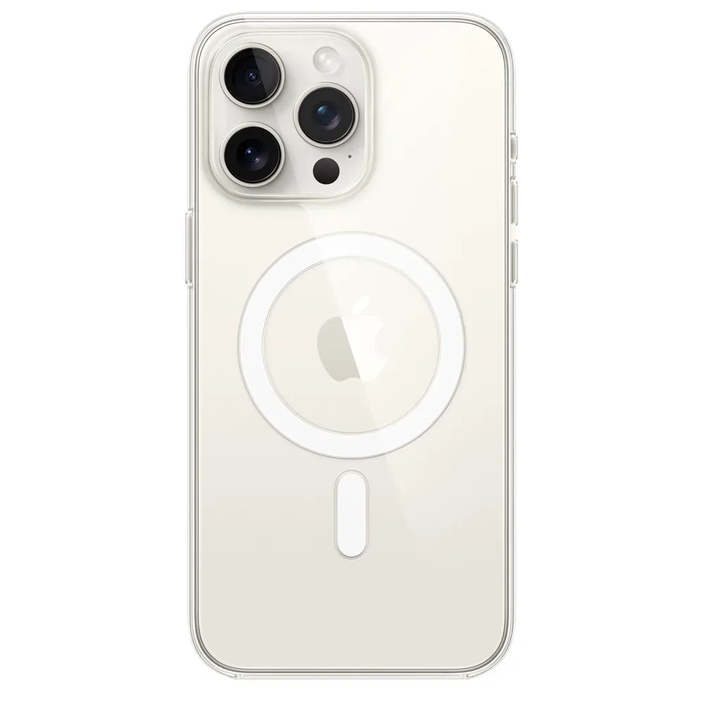 Прозрачный чехол с поддержкой MagSafe Apple Clear Case для iPhone 15 Pro Max