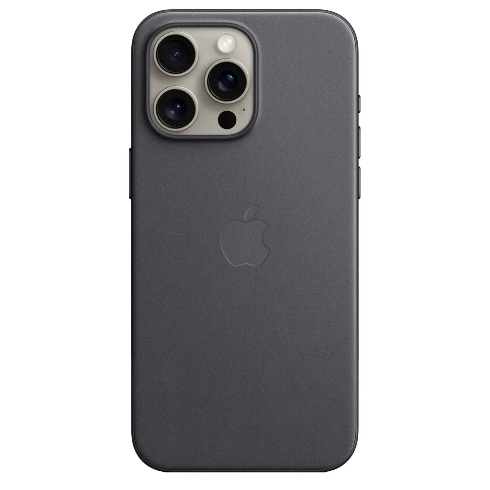 Тканевый чехол с поддержкой MagSafe Apple FineWoven Case для iPhone 15 Pro Max, Black (Черный)