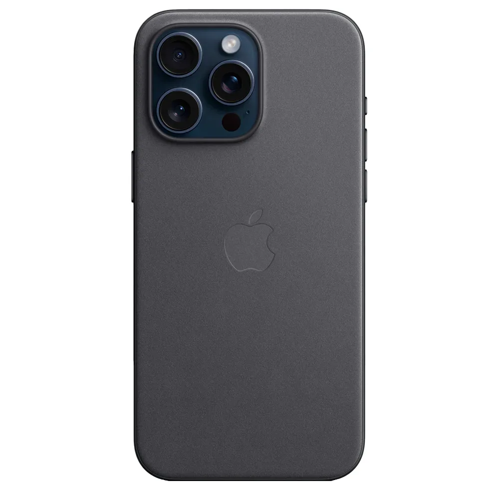 Тканевый чехол с поддержкой MagSafe Apple FineWoven Case для iPhone 15 Pro Max, Black (Черный)