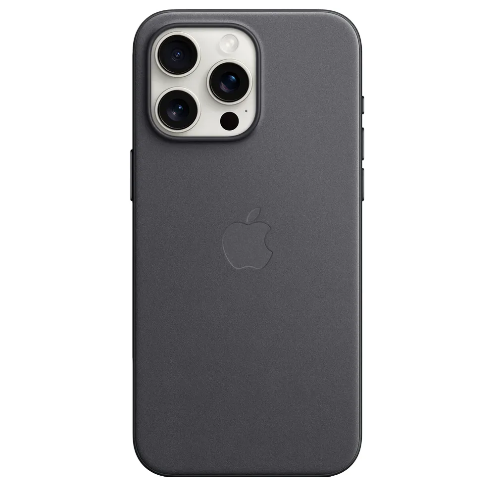 Тканевый чехол с поддержкой MagSafe Apple FineWoven Case для iPhone 15 Pro Max, Black (Черный)