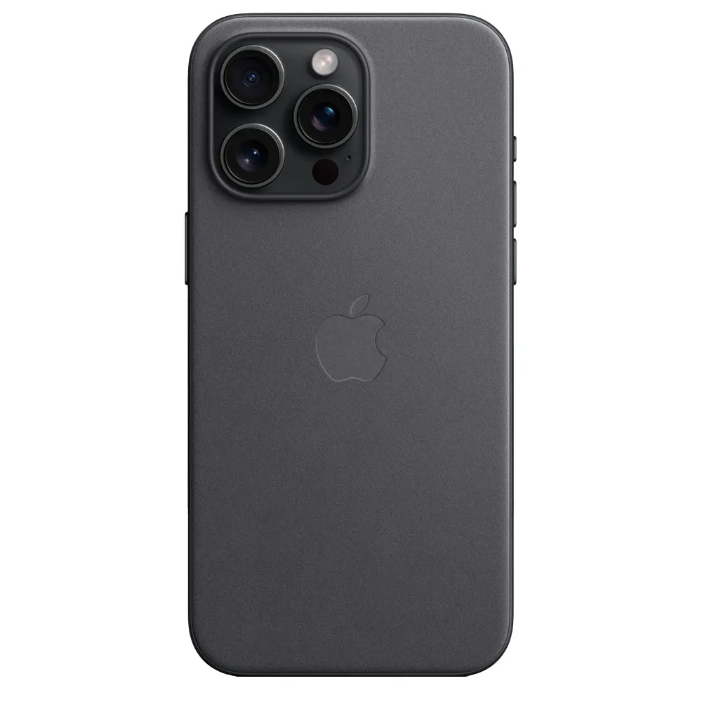 Тканевый чехол с поддержкой MagSafe Apple FineWoven Case для iPhone 15 Pro Max, Black (Черный)