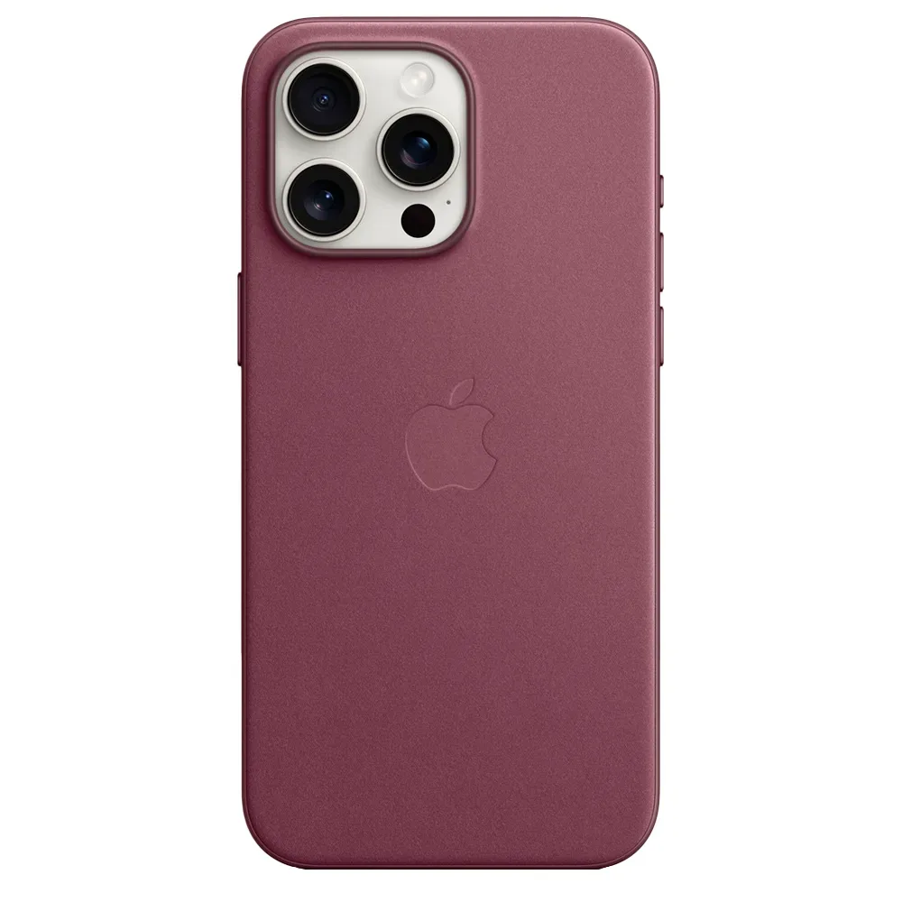 Тканевый чехол с поддержкой MagSafe Apple FineWoven Case для iPhone 15 Pro Max, Mulberry (Красная шелковица)