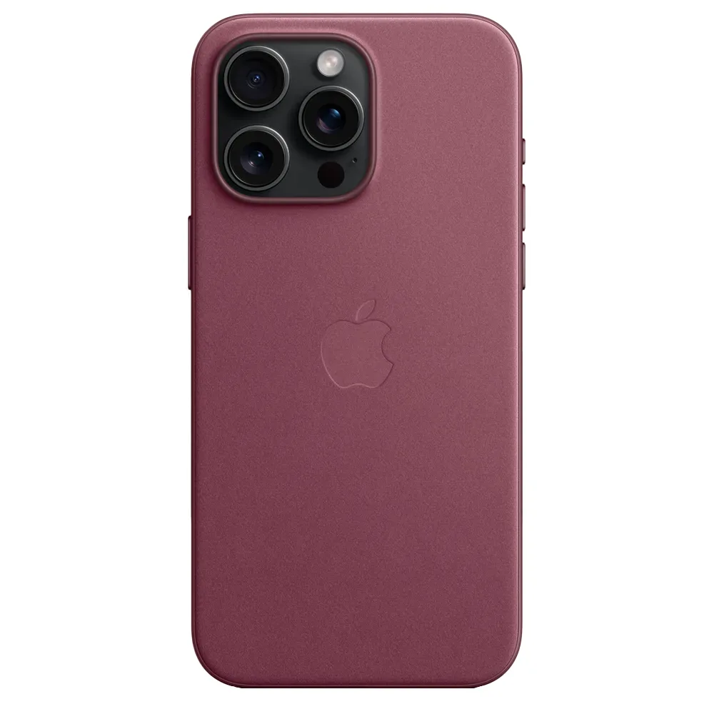 Тканевый чехол с поддержкой MagSafe Apple FineWoven Case для iPhone 15 Pro Max, Mulberry (Красная шелковица)