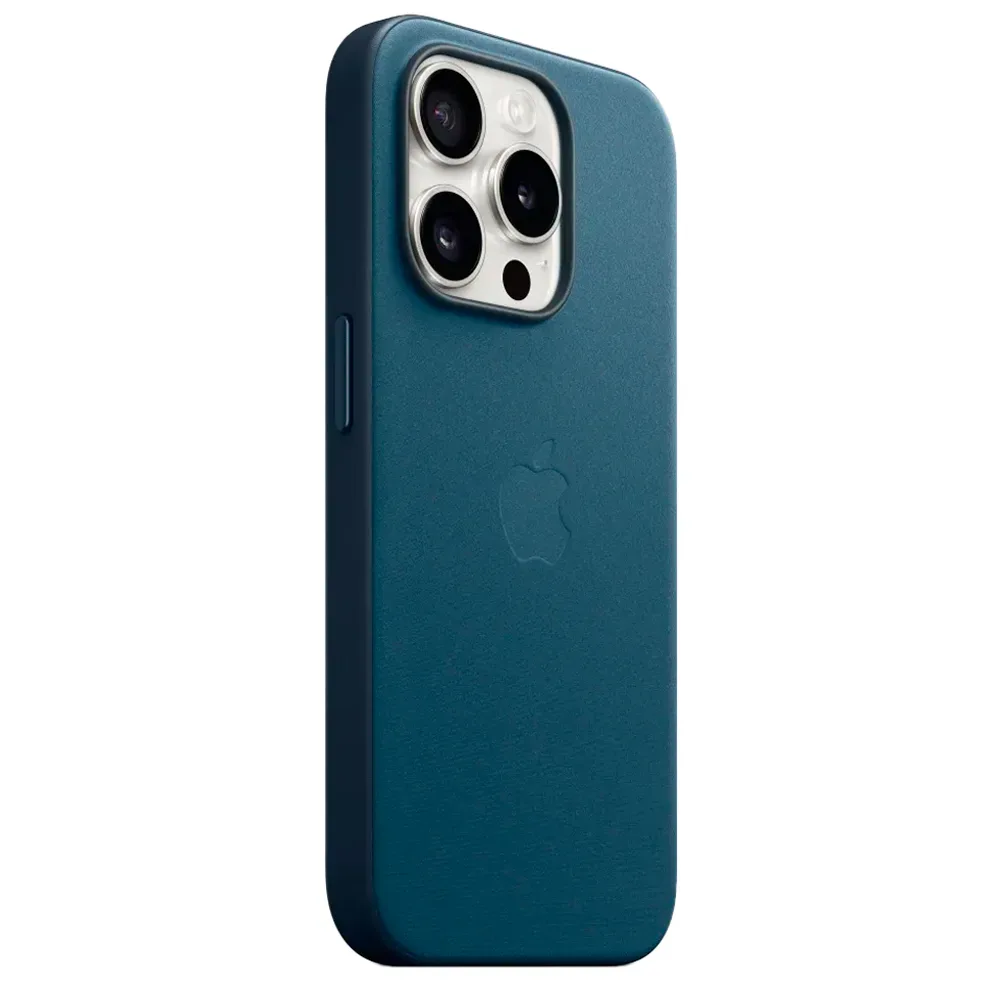 Тканевый чехол с поддержкой MagSafe Apple FineWoven Case для iPhone 15 Pro Max, Pacific Blue (Тихоокеанский синий)