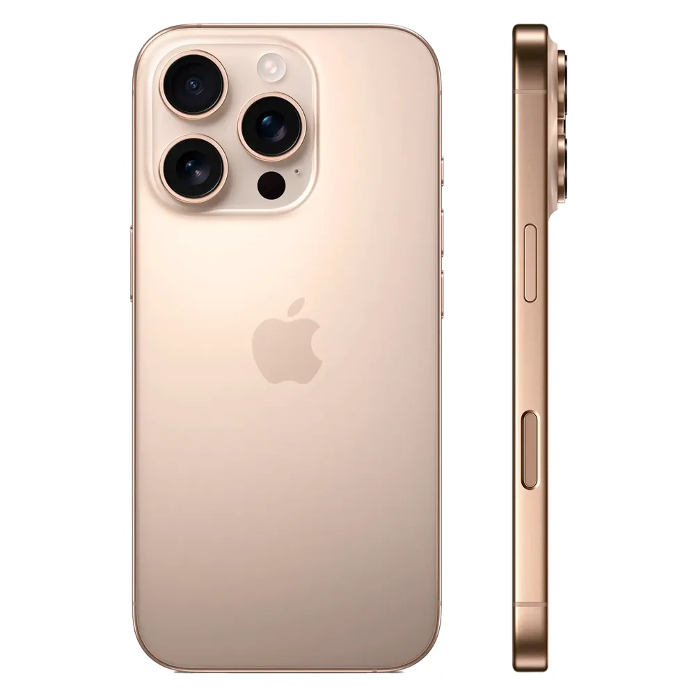 Смартфон Apple iPhone 16 Pro 128GB, eSIM, Desert Titanium (Пустынный титановый)