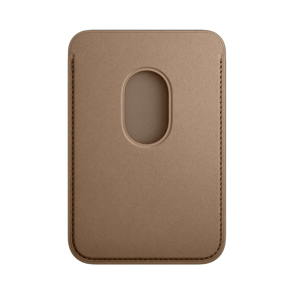 Тканевый чехол-бумажник с поддержкой MagSafe Apple FineWoven Wallet (2023), Taupe (Светло-бежевый)