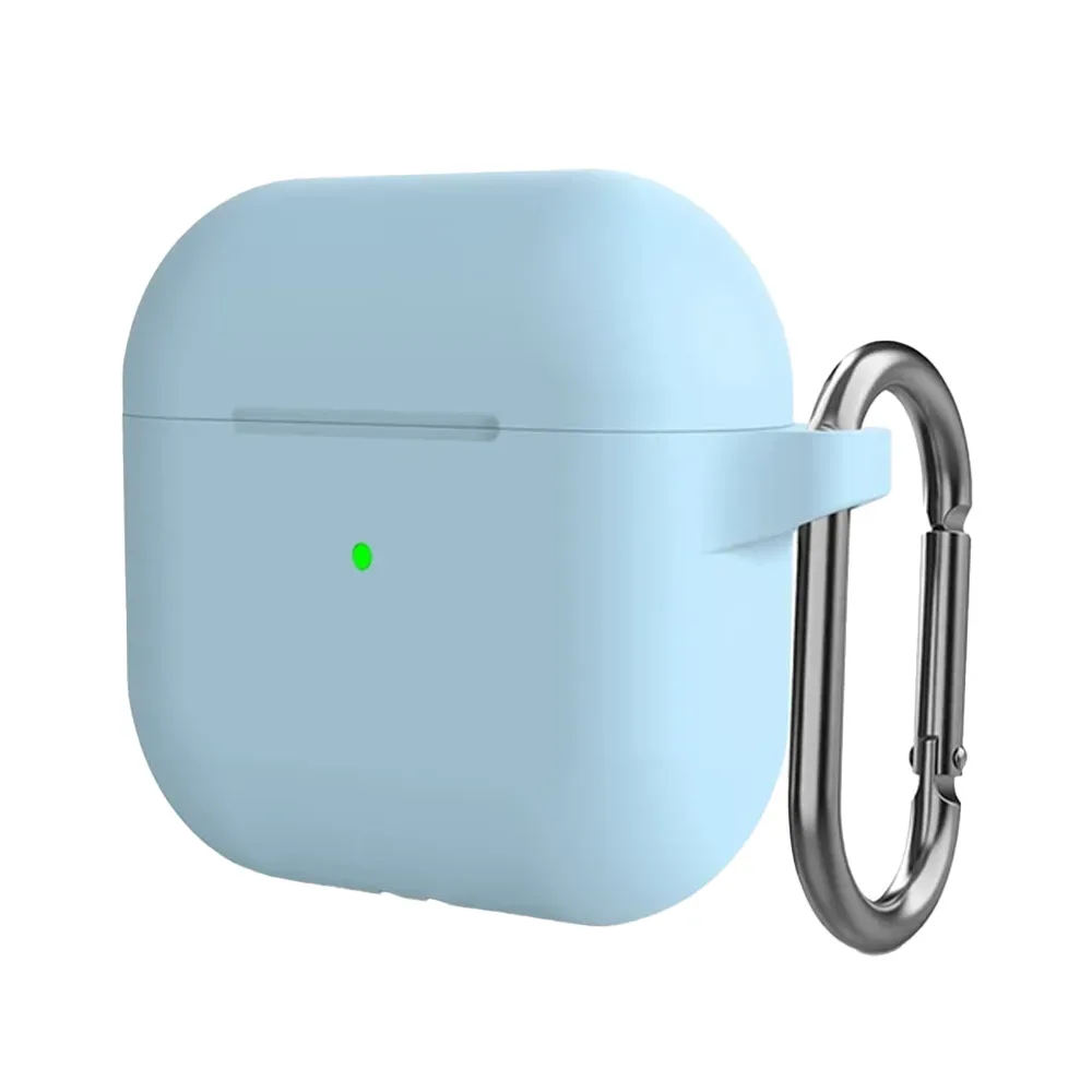 Чехол для наушников Apple AirPods 4, Blue (Синий), с карабином