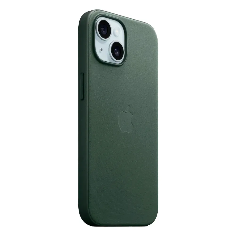 Тканевый чехол с поддержкой MagSafe Apple FineWoven Case для iPhone 15, Evergreen (Вечнозеленый)