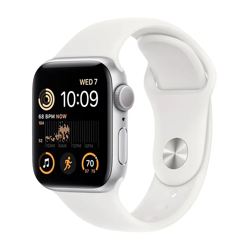 Умные часы Apple Watch SE (2022) GPS, 40mm, Aluminium Case with Sport Band S/M, Silver (Серебристый)