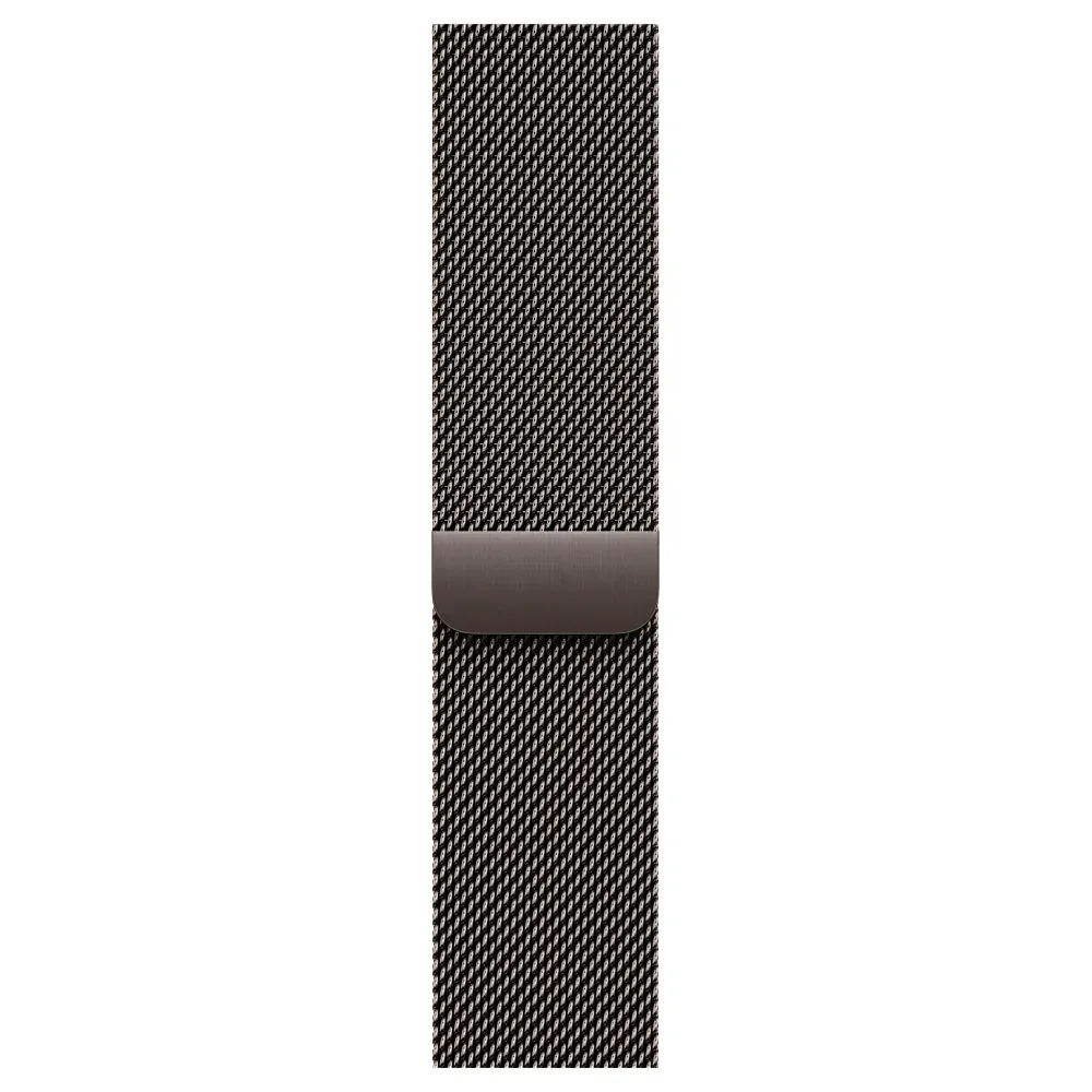 Умные часы Apple Watch Series 10 GPS, 46mm, Jet Black Aluminium Case with Milanese Loop, Slate