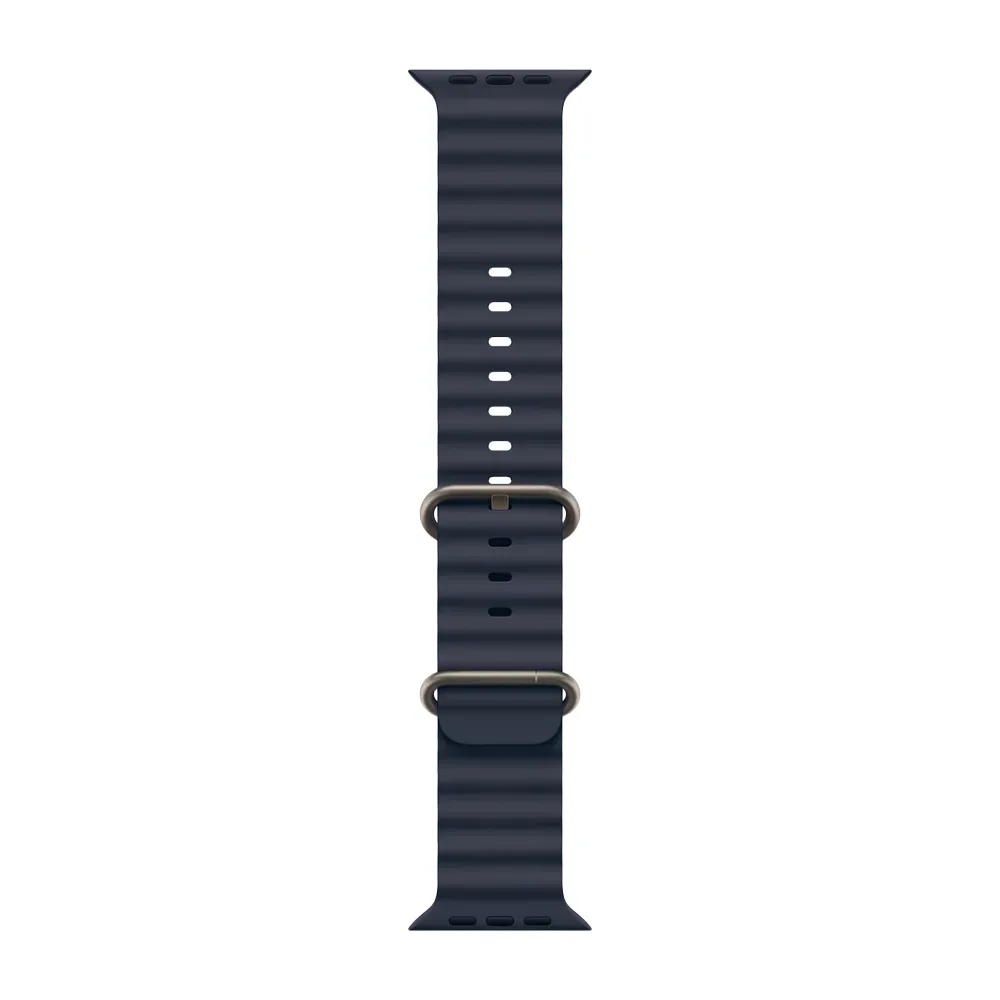 Умные часы Apple Watch Ultra 2 (2024) GPS + Cellular, 49mm, Natural Titanium Case with Navy Ocean Band, (Темно-синий)
