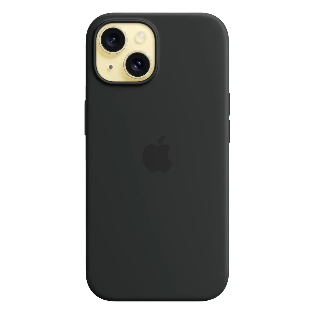 Силиконовый чехол с поддержкой MagSafe Apple Silicone Case для iPhone 15, Black (Черный)