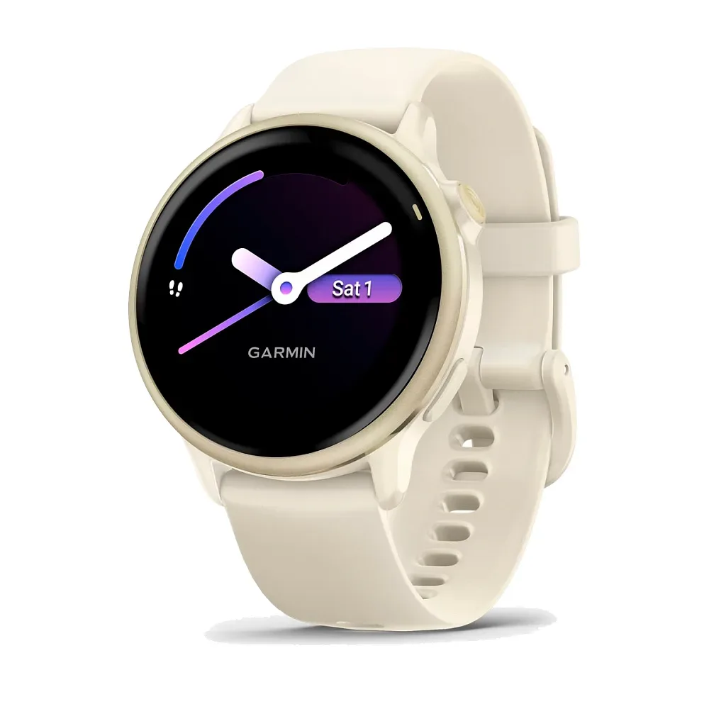 Умные часы Garmin Vivoactive 6, Lunar Gold with Bone Band (010-02985-41)