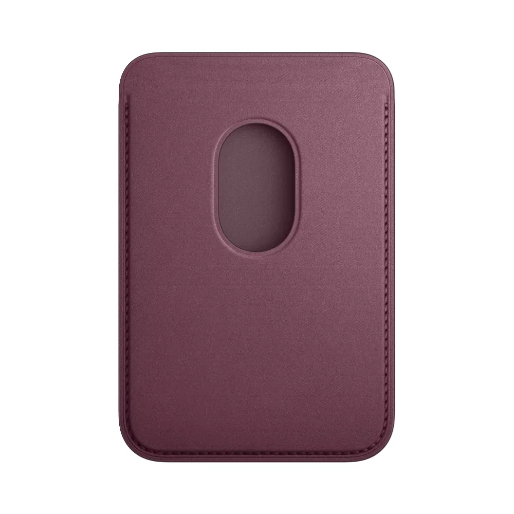 Тканевый чехол-бумажник с поддержкой MagSafe Apple FineWoven Wallet (2023), Mulberry (Красная шелковица)