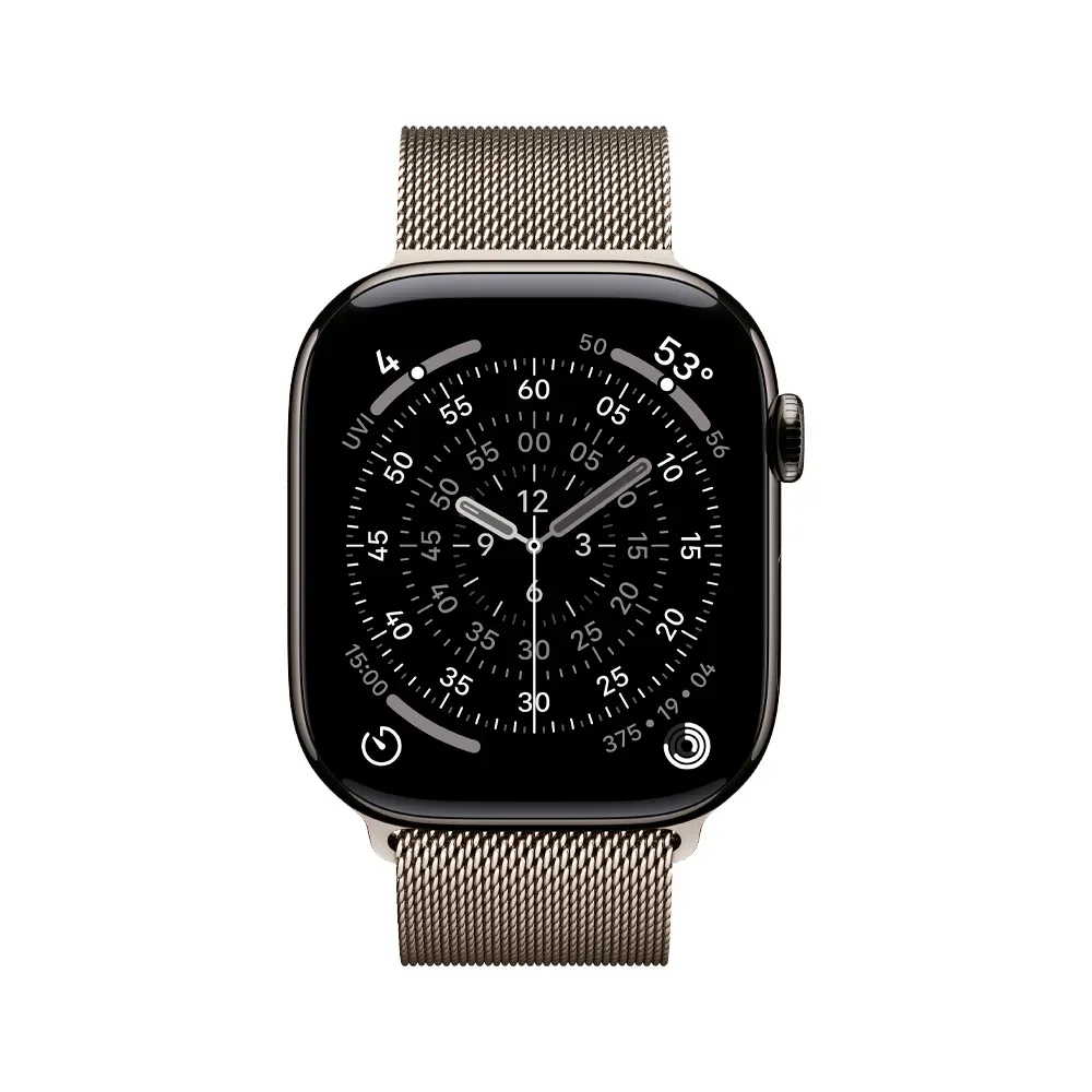 Умные часы Apple Watch Series 11 GPS + Cellular, 46mm, Slate Titanium Case with Natural Milanese Loop