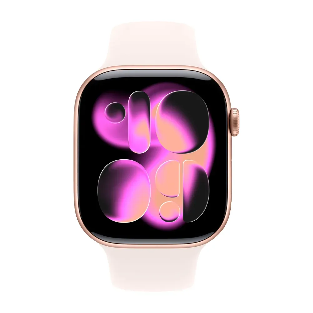 Умные часы Apple Watch Series 11 GPS, 46mm, Rose Gold Aluminium Case with Light Blush Sport Band, M/L