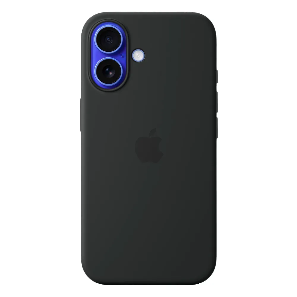 Силиконовый чехол с поддержкой MagSafe Apple Silicone Case для iPhone 16, Black (Черный)