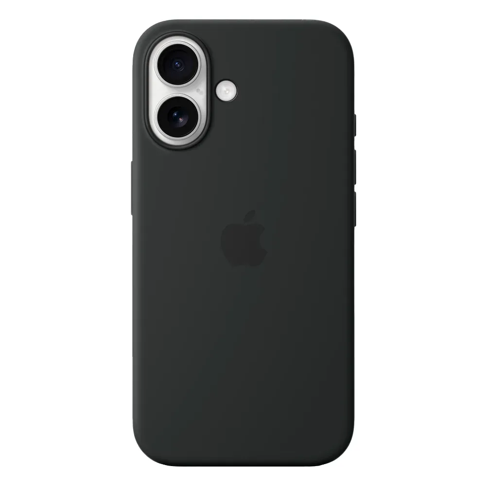 Силиконовый чехол с поддержкой MagSafe Apple Silicone Case для iPhone 16, Black (Черный)