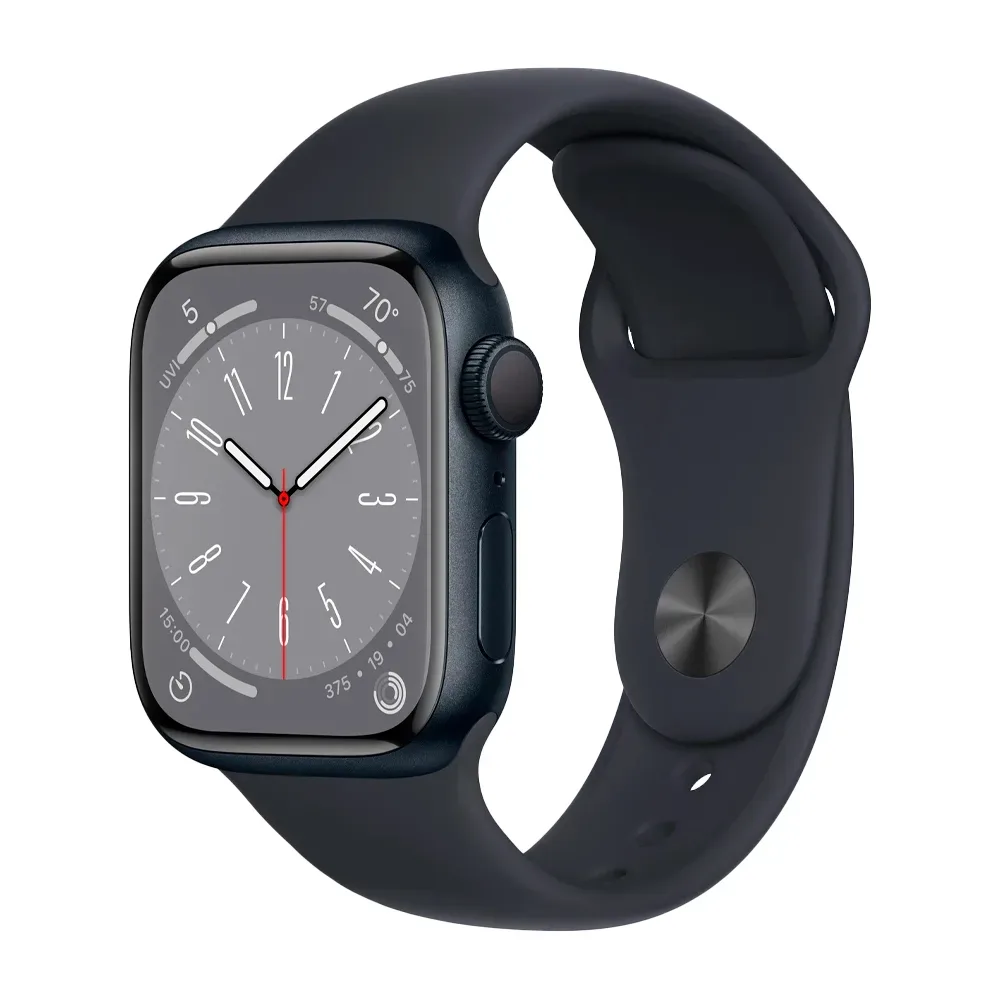 Умные часы Apple Watch Series 8 GPS, 41mm, Aluminium Case with Sport Band S/M, Midnight (Тёмная ночь)