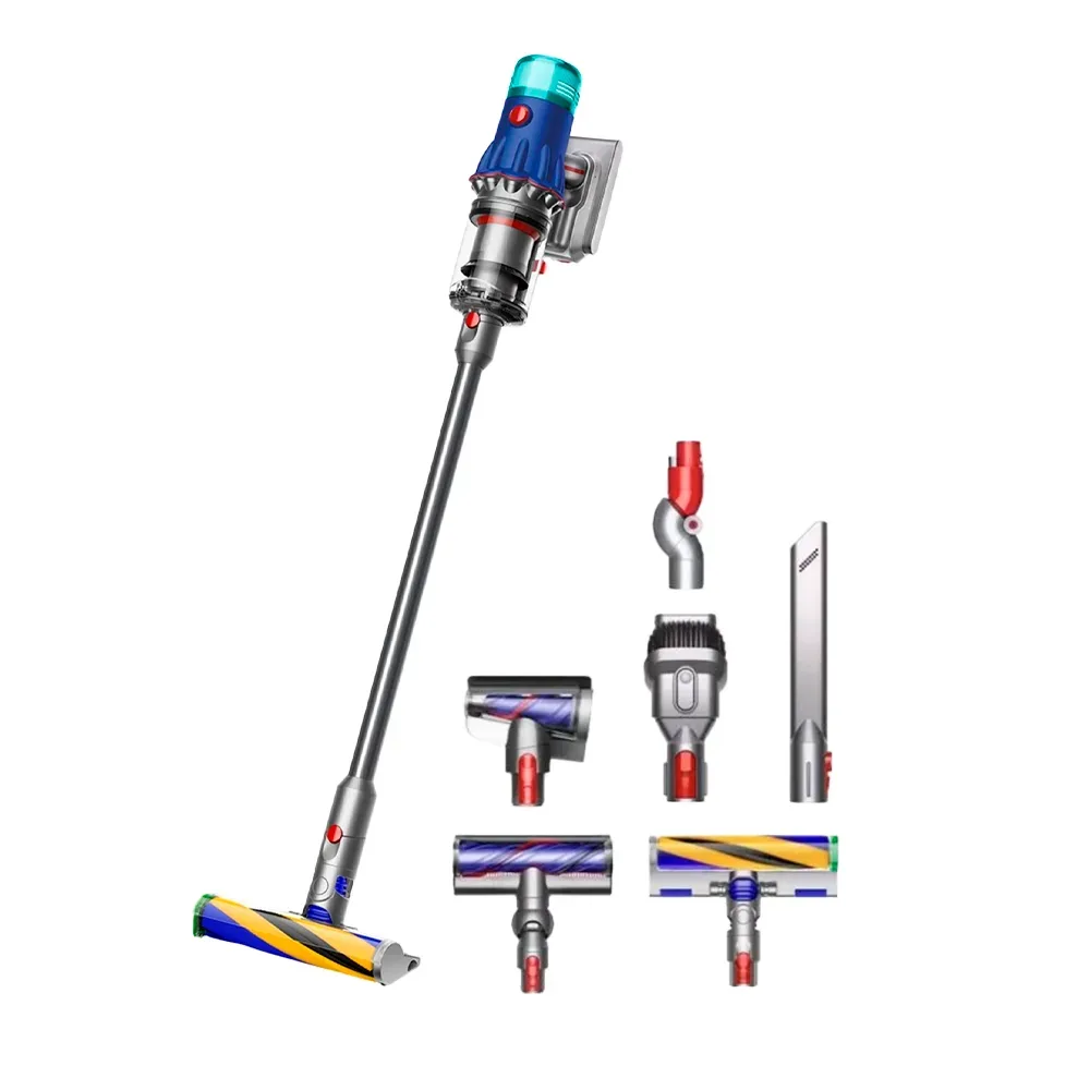 Беспроводной вертикальный пылесос Dyson V12 Detect Slim Fluffy (SV46), Blue / Nickel (Синий / Никель)