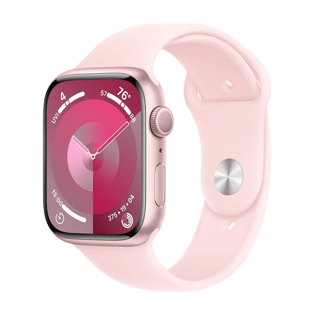 Умные часы Apple Watch Series 9 GPS, 45mm, Aluminium Case with Sport Band M/L, Pink (Розовый)