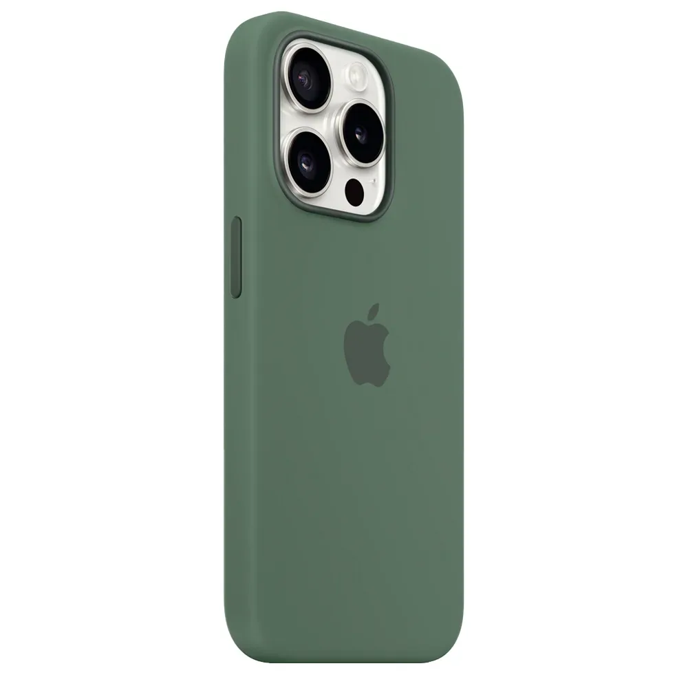 Силиконовый чехол с поддержкой MagSafe Apple Silicone Case для iPhone 15 Pro Max, Cypress (Кипарис)