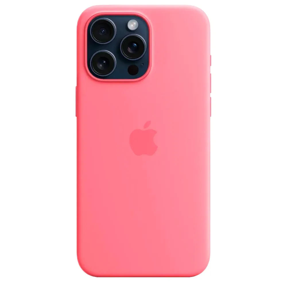 Силиконовый чехол с поддержкой MagSafe Apple Silicone Case для iPhone 15 Pro Max, Pink (Розовый)