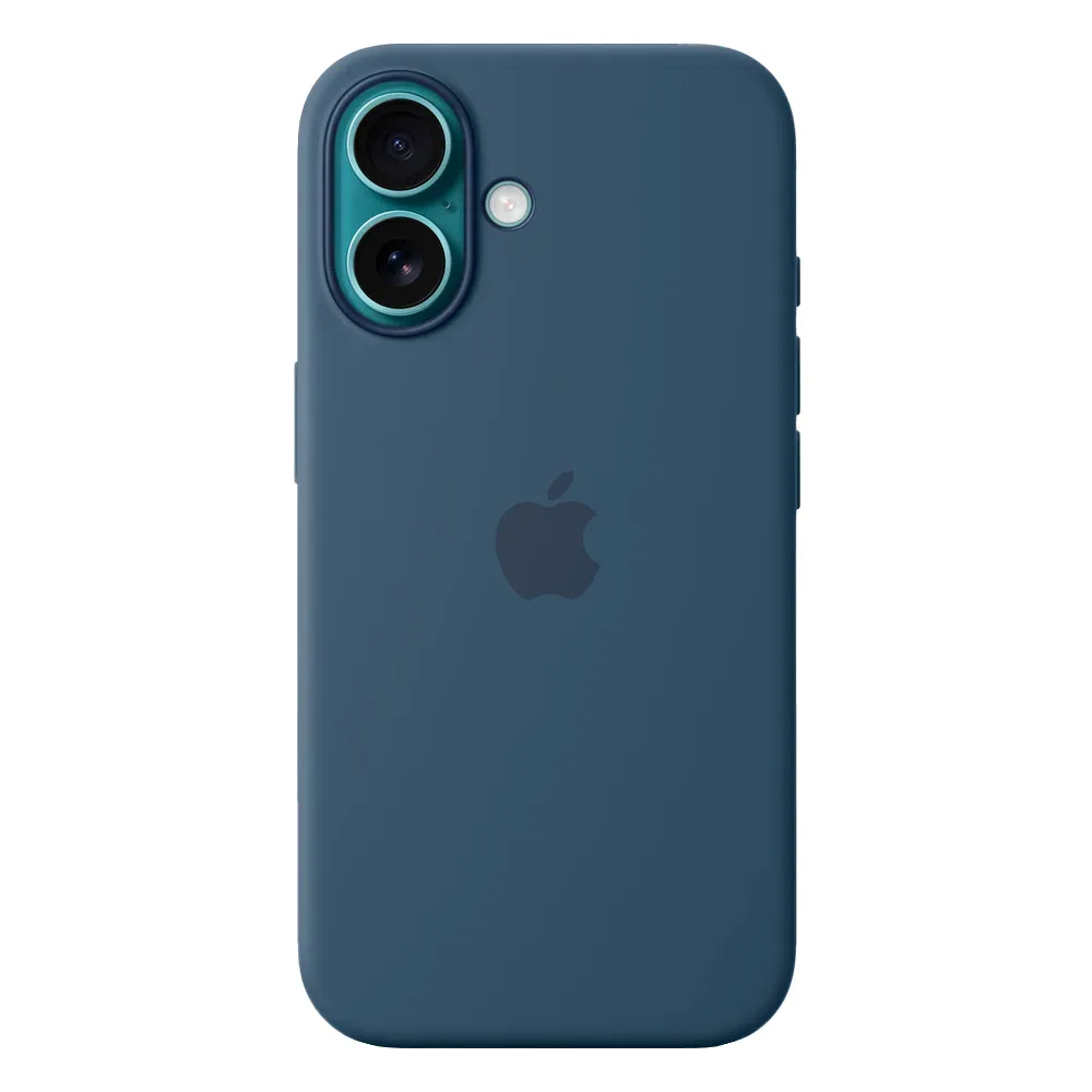 Силиконовый чехол с поддержкой MagSafe Apple Silicone Case для iPhone 16, Denim (Деним)