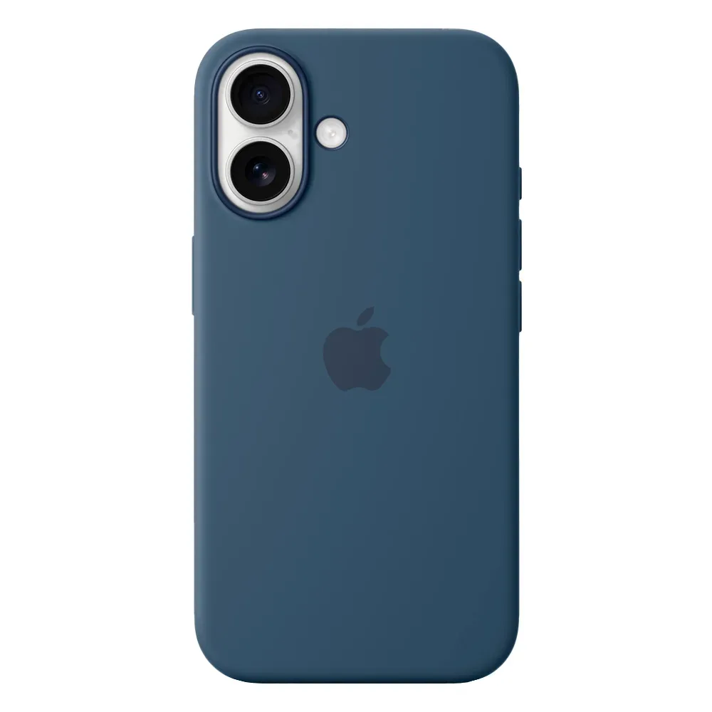 Силиконовый чехол с поддержкой MagSafe Apple Silicone Case для iPhone 16, Denim (Деним)