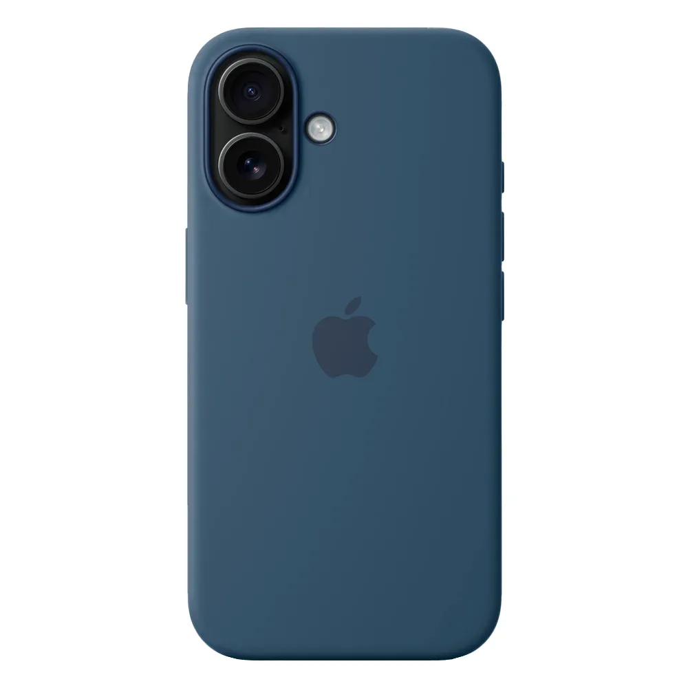 Силиконовый чехол с поддержкой MagSafe Apple Silicone Case для iPhone 16, Denim (Деним)
