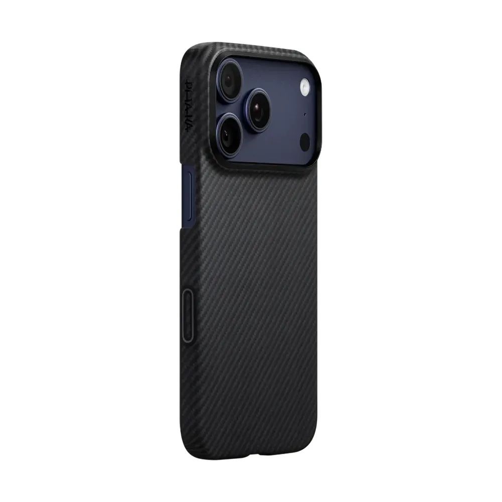 Чехол PITAKA Ultra-Slim Case для Apple iPhone 17 Pro (PitaTap) MagSafe, Black/Gray