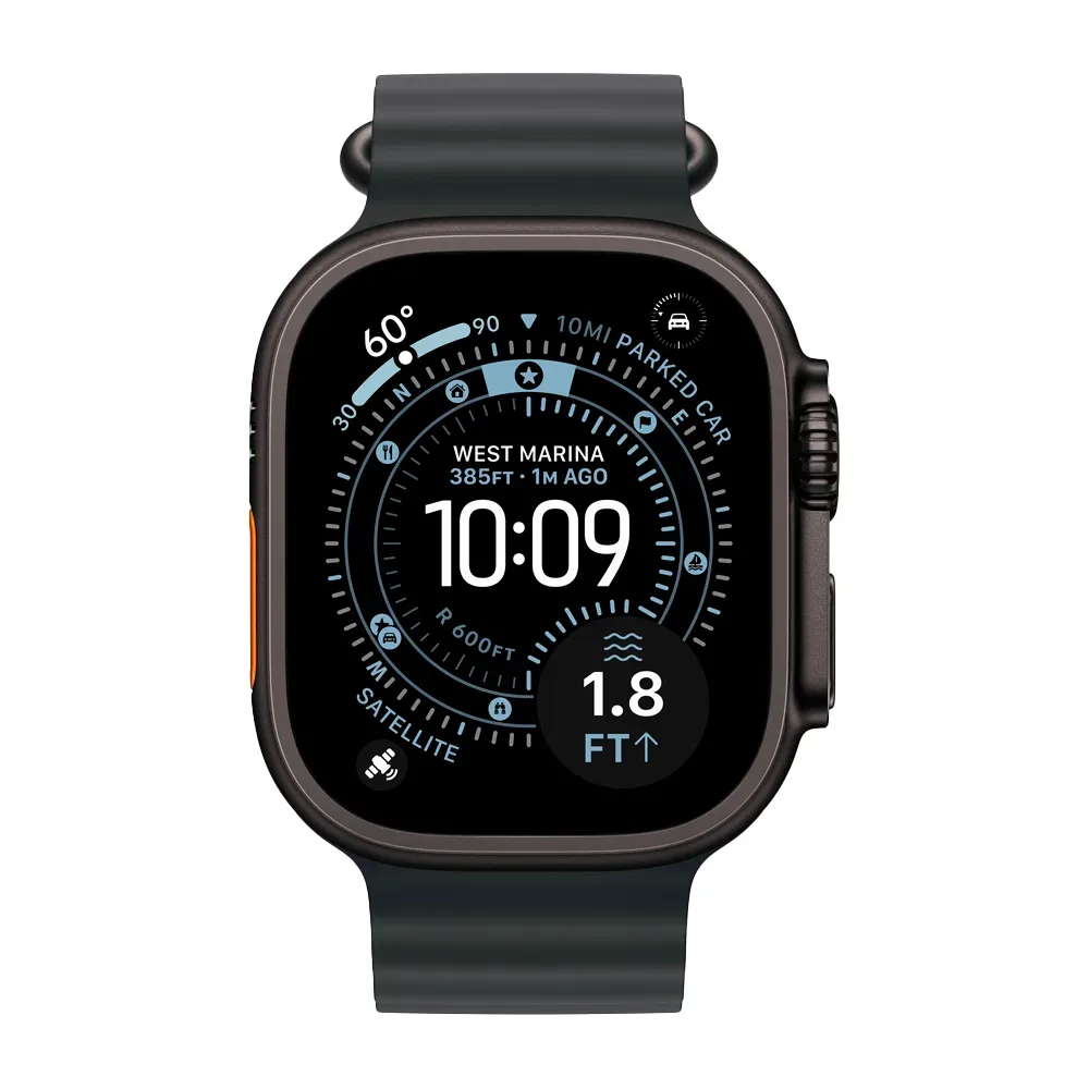 Умные часы Apple Watch Ultra 3 (2025) GPS + Cellular, 49mm, Black Titanium Case with Black Ocean Band