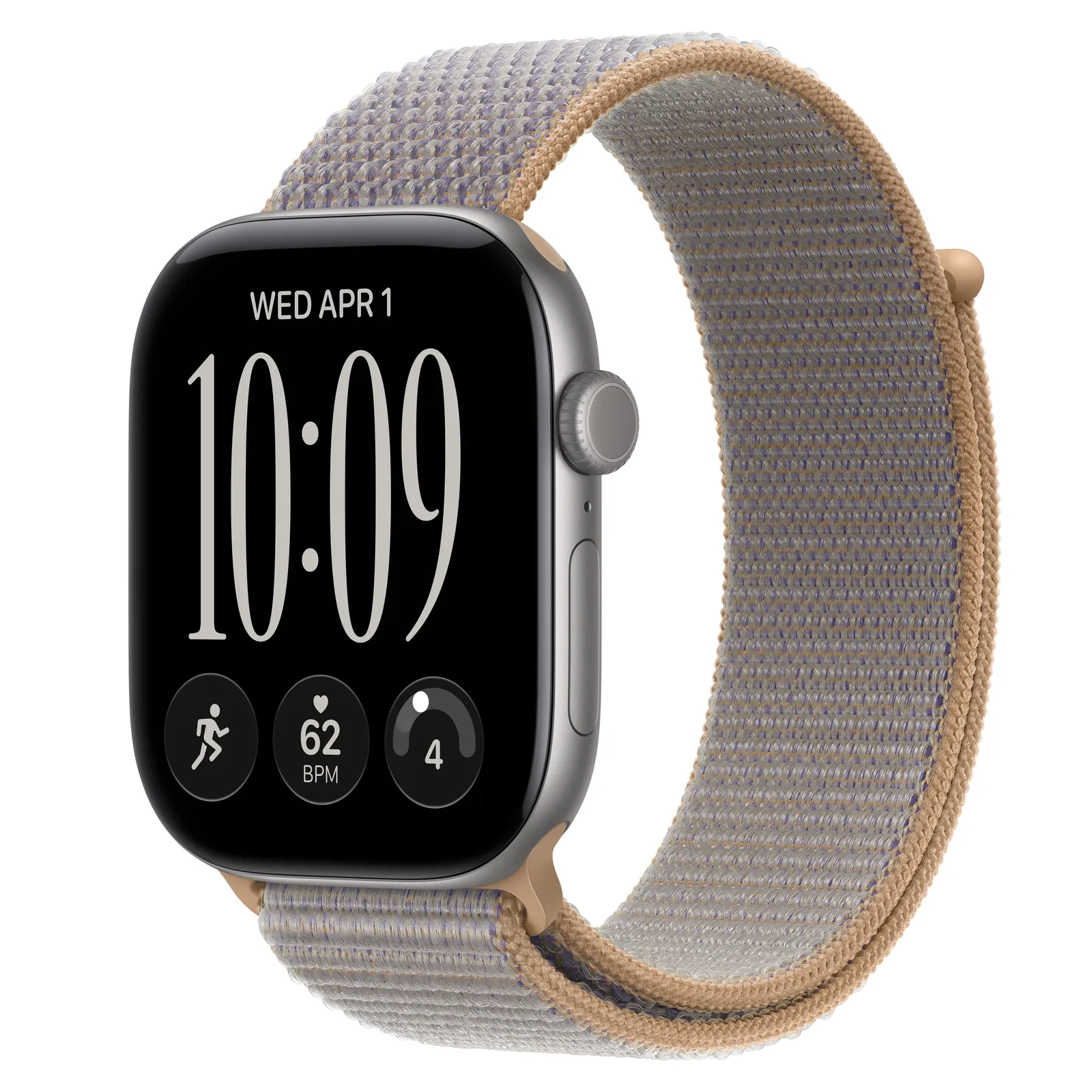 Умные часы Apple Watch Series 12 GPS, 46mm, Space Gray Aluminum Case with Chambray Blue Sport Loop