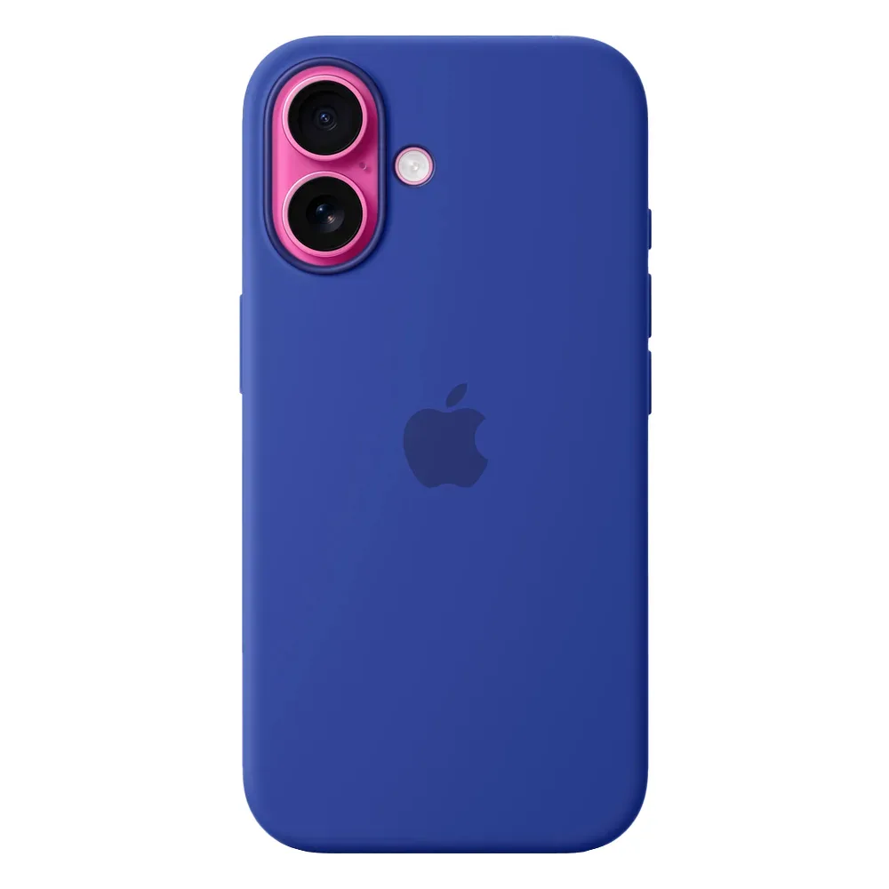 Силиконовый чехол с поддержкой MagSafe Apple Silicone Case для iPhone 16, Ultramarine (Ультрамарин)