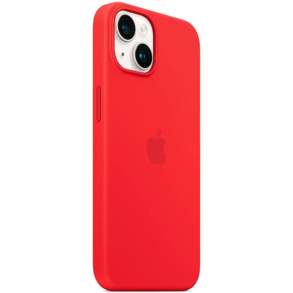 Силиконовый чехол с поддержкой MagSafe Apple Silicone Case для iPhone 14, Red (Красный)