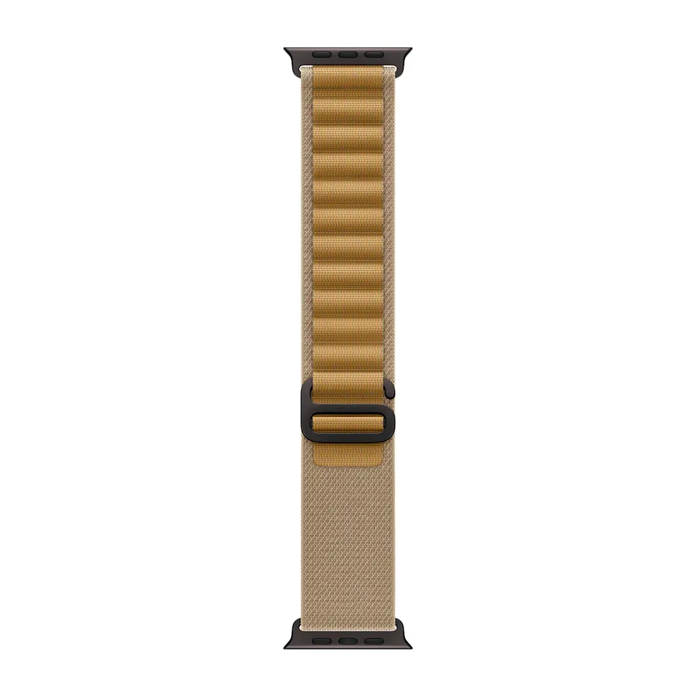 Умные часы Apple Watch Ultra 2 (2024) GPS + Cellular, 49mm, Black Titanium Case with Tan Alpine Loop L, (Песочный)