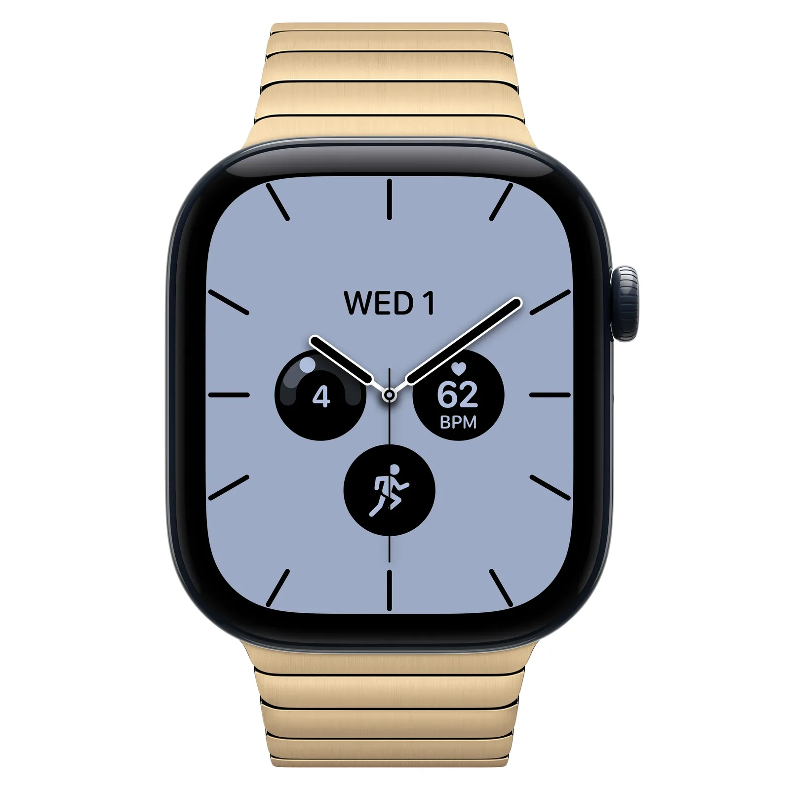 Умные часы Apple Watch Series 12 GPS + Cellular, 46mm, Night Blue Ceramic Case with Radiant Gold Link Bracelet