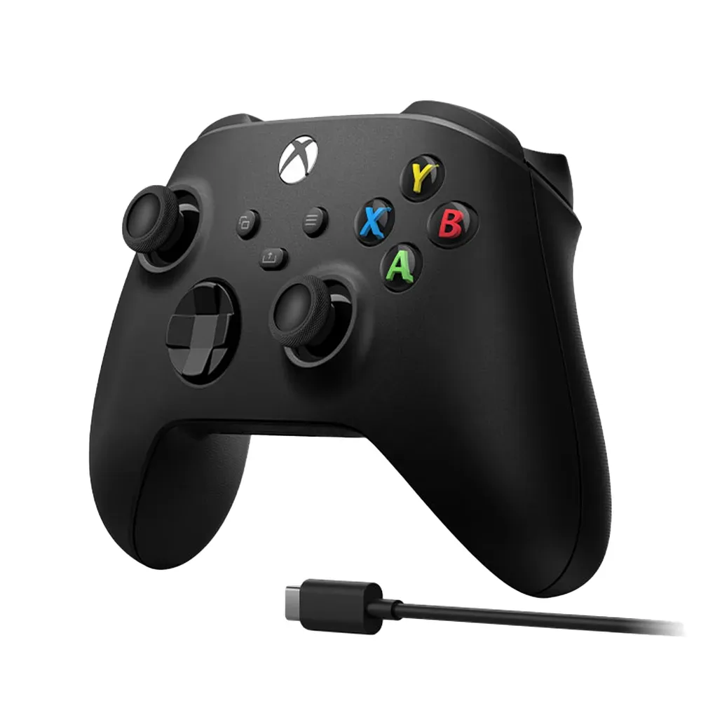 Беспроводной геймпад Microsoft Xbox Wireless Controller + USB-C Cable, Black (Черный)