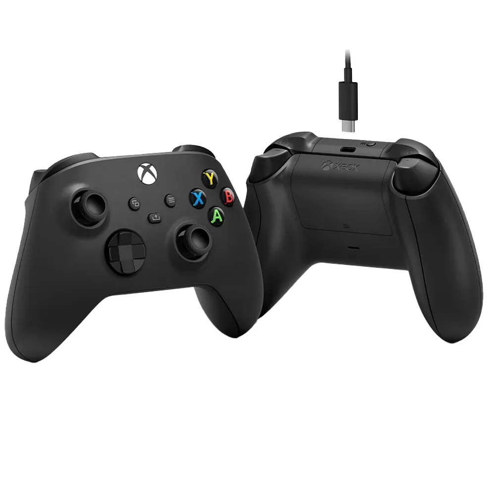 Беспроводной геймпад Microsoft Xbox Wireless Controller + USB-C Cable, Black (Черный)