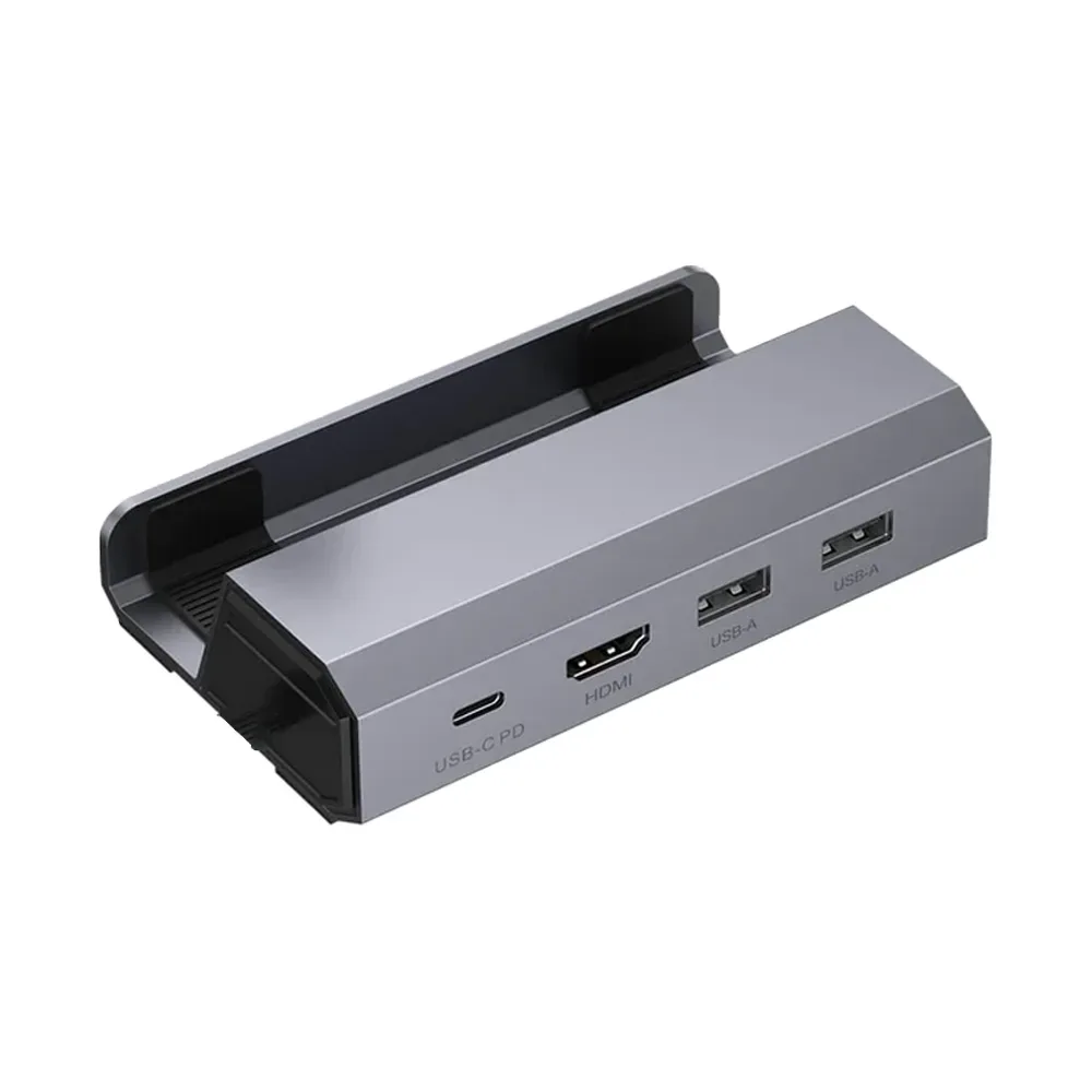 Док-станция JSAUX USB-C 5-in-1 HB0602, Gray (Серый)