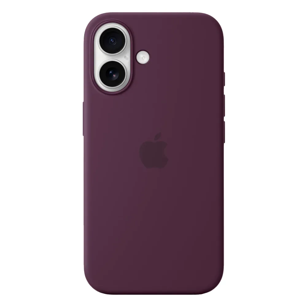 Силиконовый чехол с поддержкой MagSafe Apple Silicone Case для iPhone 16, Plum (Сливовый)