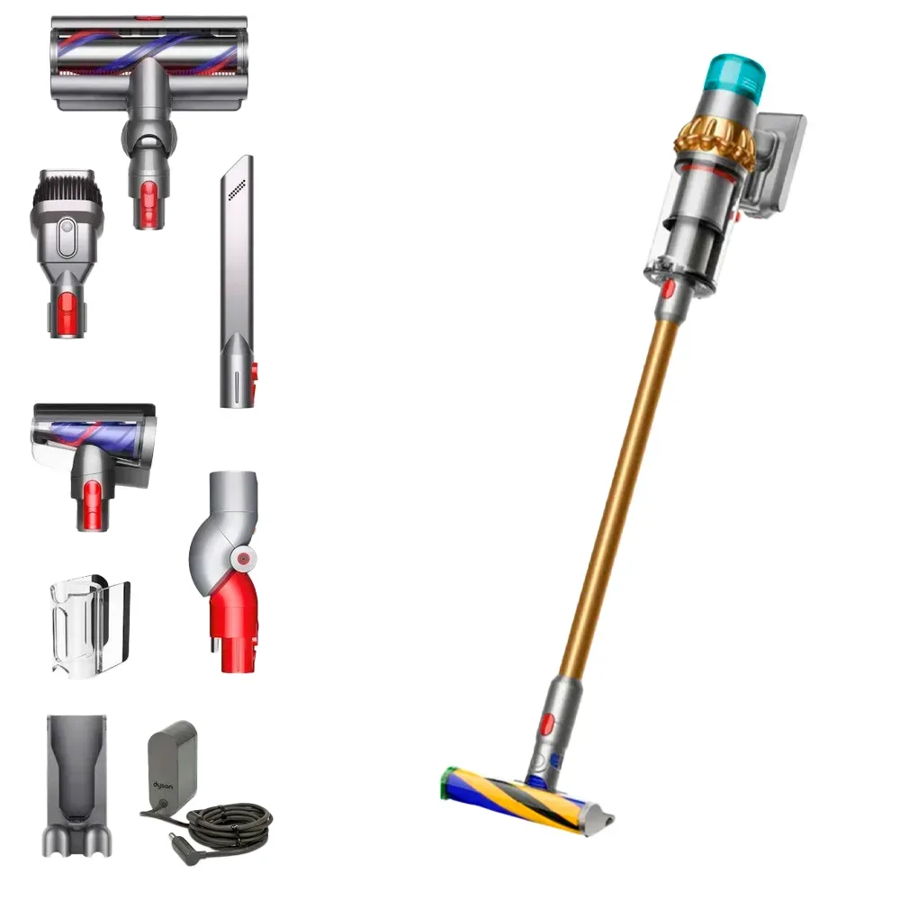 Беспроводной вертикальный пылесос Dyson V15 Detect Absolute (SV47), Gold / Gold (Золотой / Золотой)