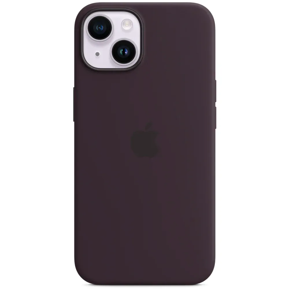 Силиконовый чехол с поддержкой MagSafe Apple Silicone Case для iPhone 14, Elderberry (Черничный)