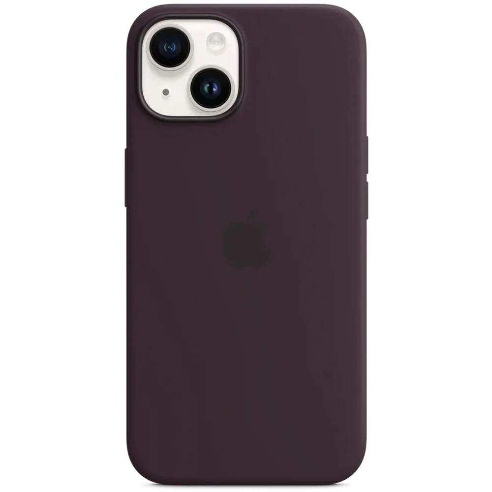 Силиконовый чехол с поддержкой MagSafe Apple Silicone Case для iPhone 14, Elderberry (Черничный)