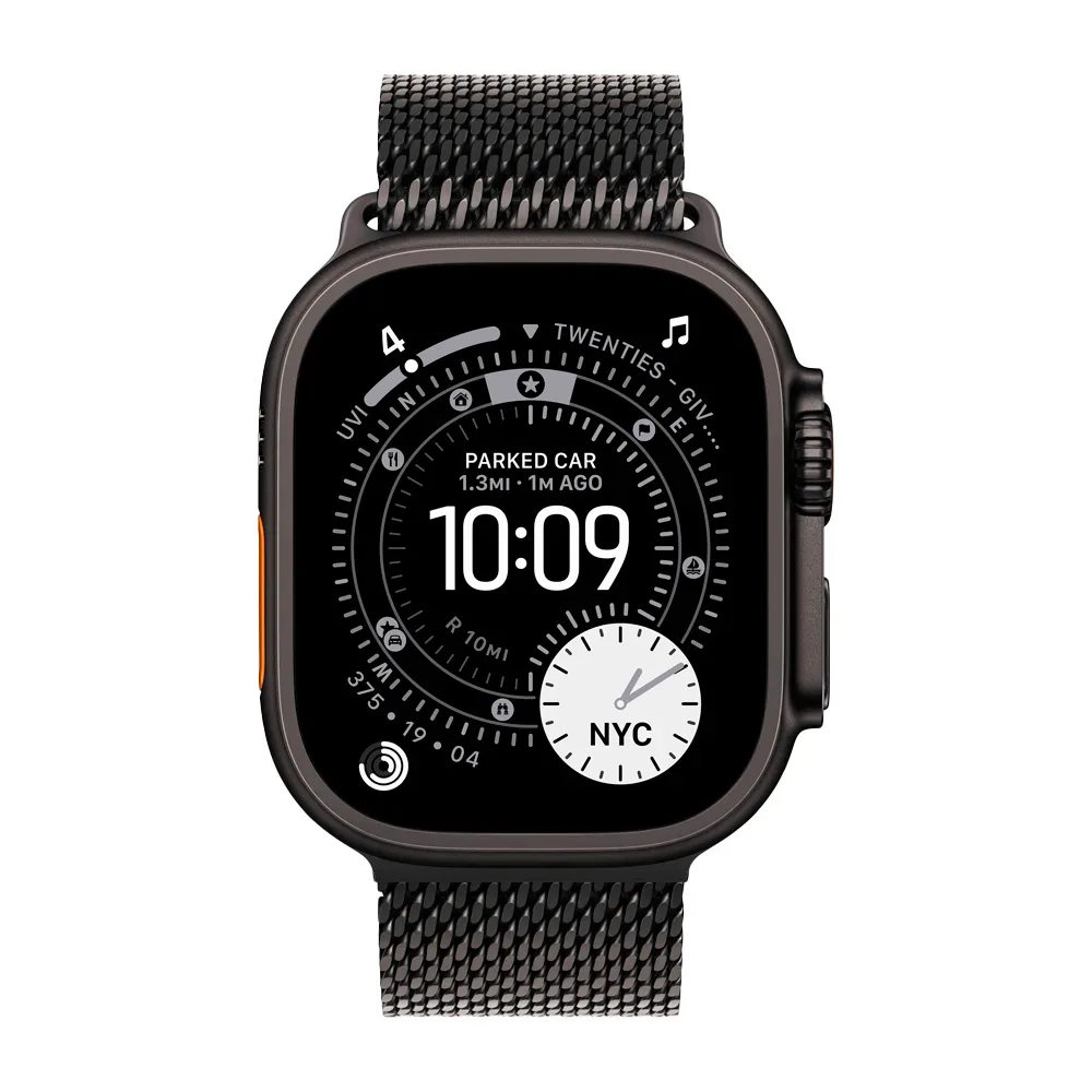Умные часы Apple Watch Ultra 3 (2025) GPS + Cellular, 49mm, Black Titanium Case with Black Titanium Milanese Loop, M