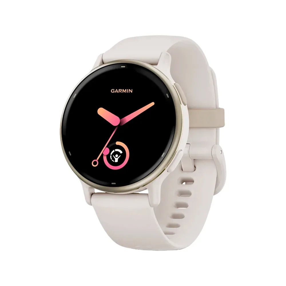 Умные часы Garmin Vivoactive 5, 42.2mm, Cream Gold / Ivory White (010-02862-11)
