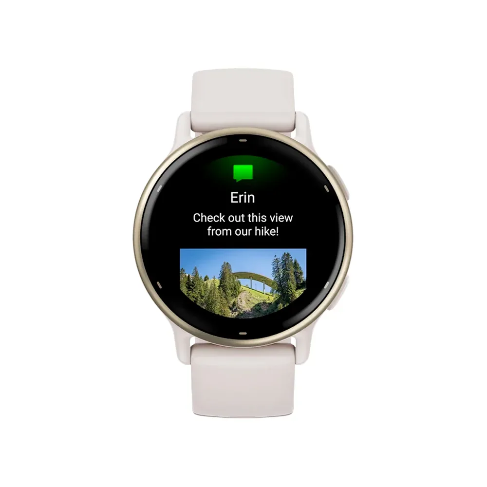 Умные часы Garmin Vivoactive 5, 42.2mm, Cream Gold / Ivory White (010-02862-11)